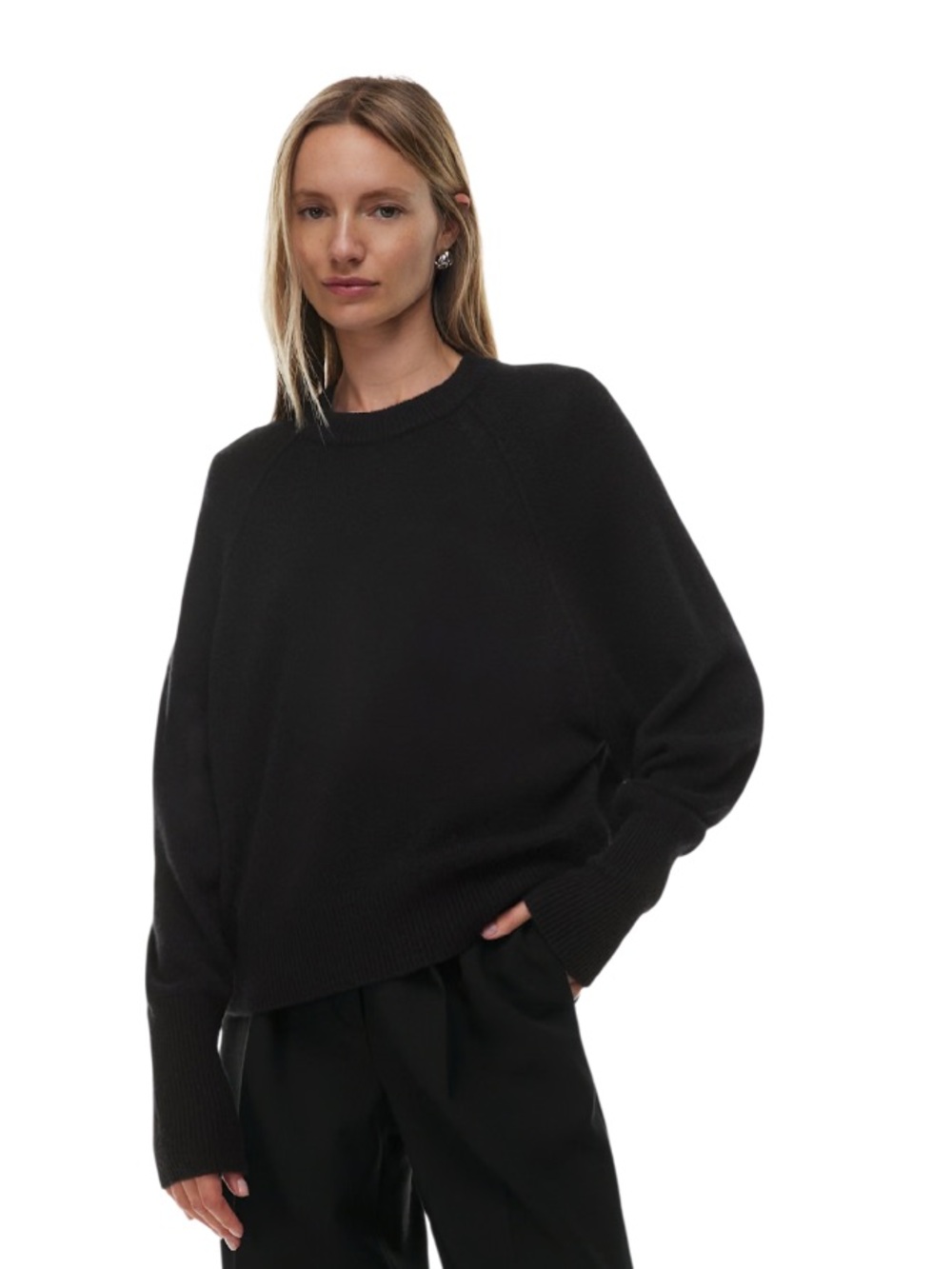 Aritzia The Group Babaton Black Cashmere Sweater